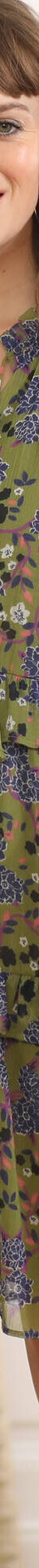 Robe volantée imprimée (vert mousse / violine) Robe volantée imprimée (vert mousse / violine)